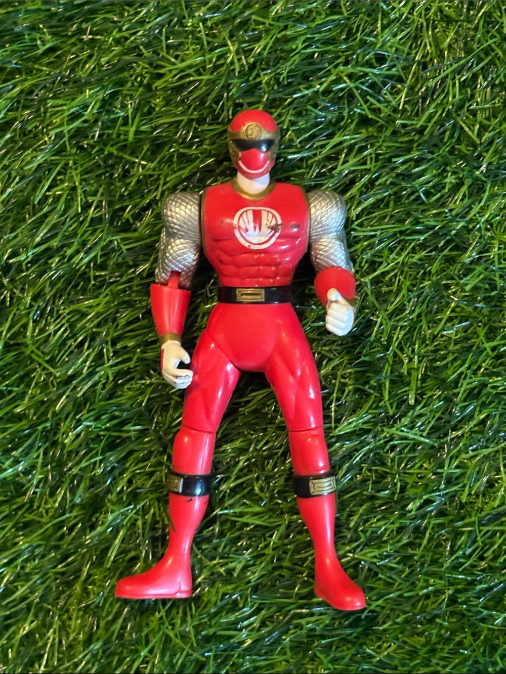 Vintage Bandai Red Power Ranger Action Figure - Kids Toys